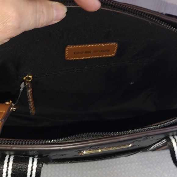 Adrienne Vittadini Marselille Signature Collection Tote Crossbody Monogram